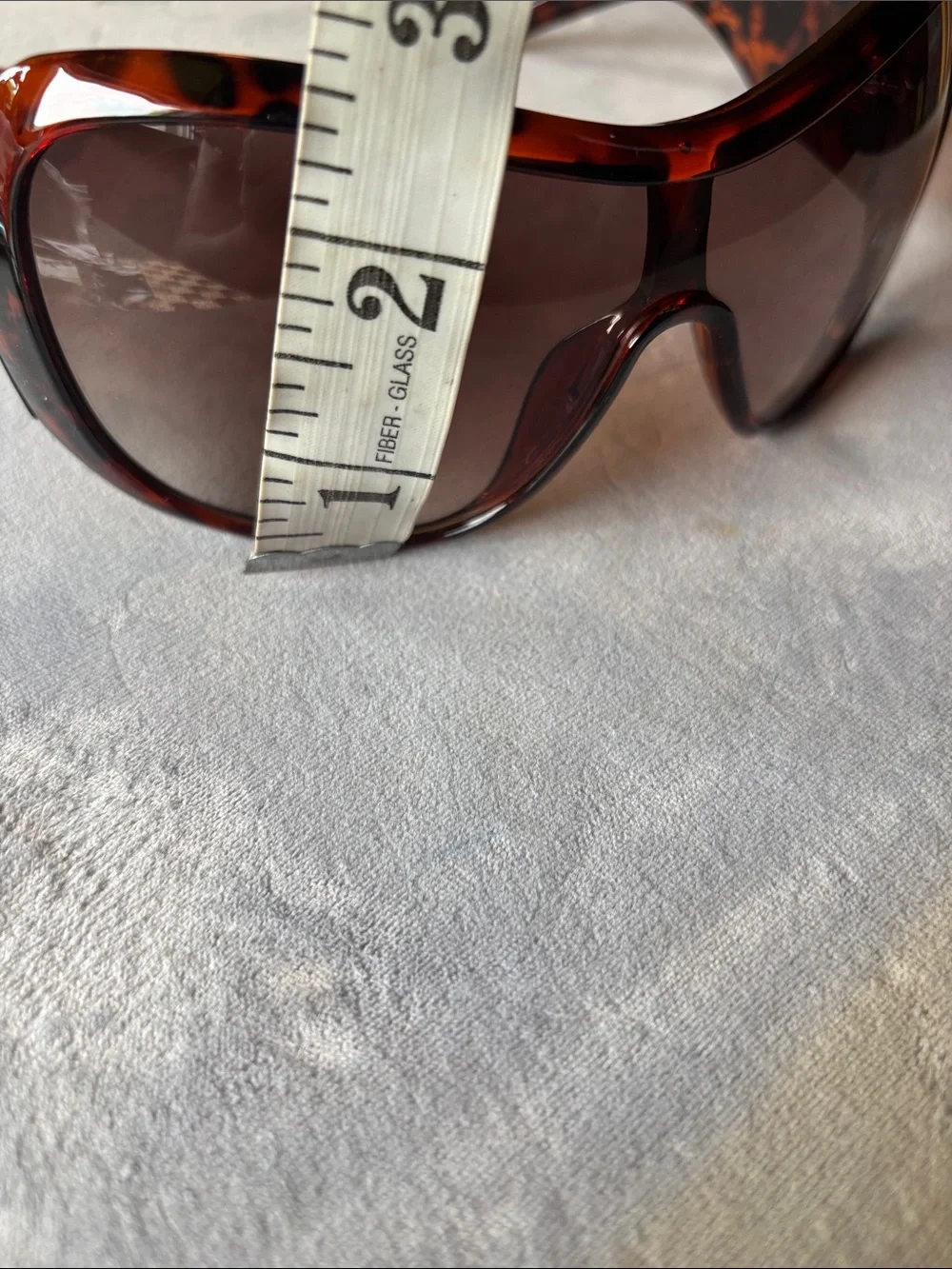 Oversized Brown Shield Sunglasses for Women - Chic Sun Shield